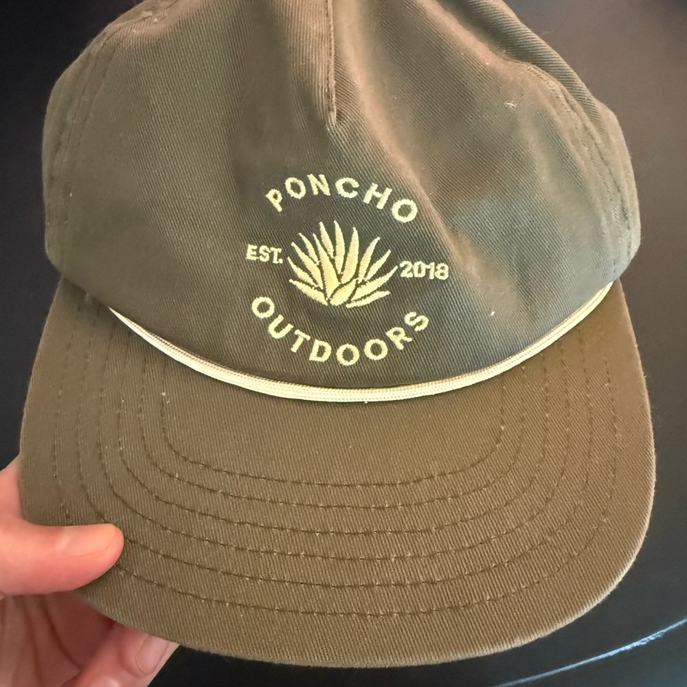 Poncho Outdoors Olive Green Cap